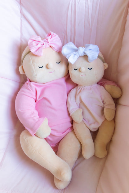 Doll Headband Bow | Fits All Comfort Cuties Sizes | Pink or White