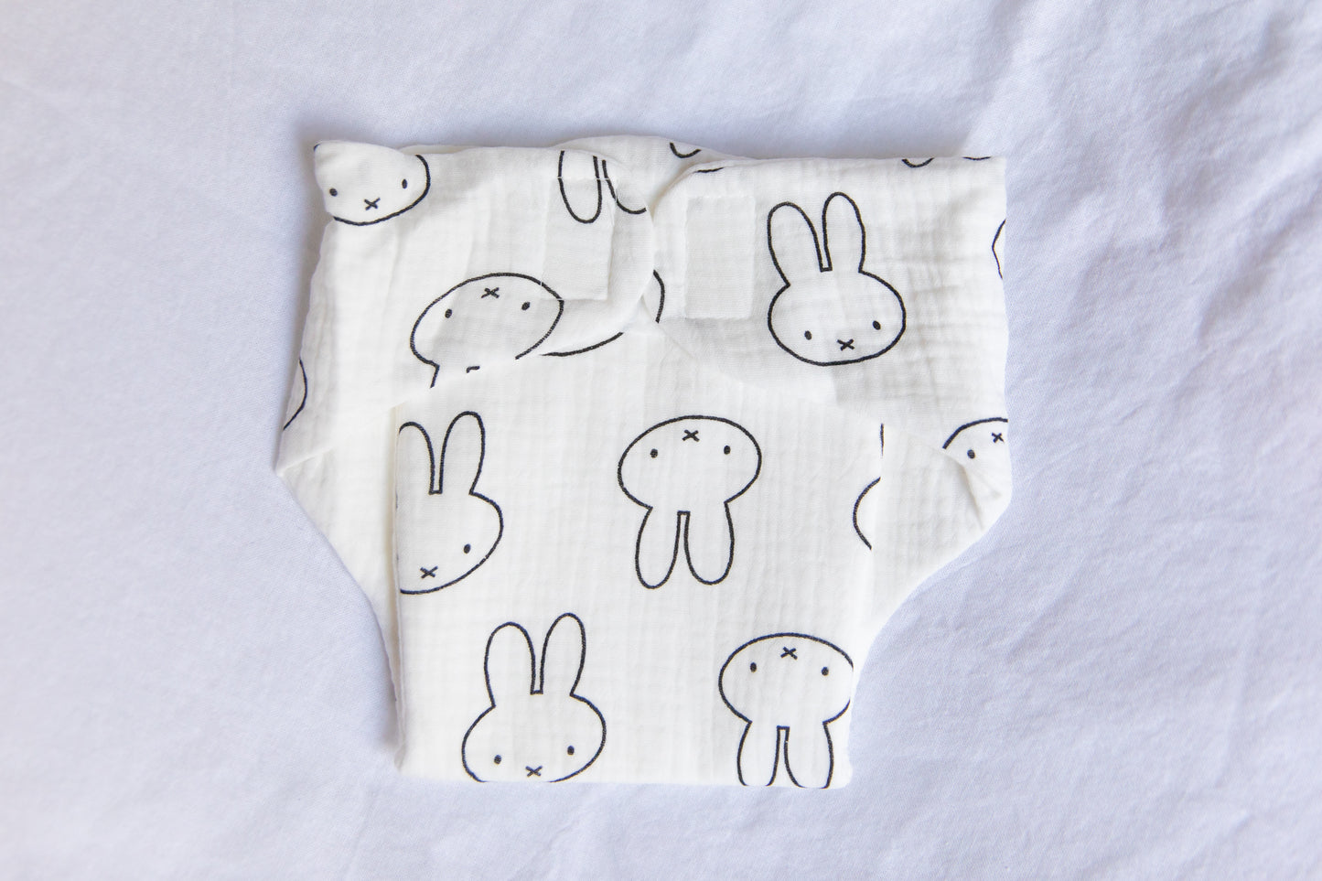 Little Bun Print | Cloth Diaper for Weighted Baby Dolls | Fits Original and Mid-Size Comfort Cuties
